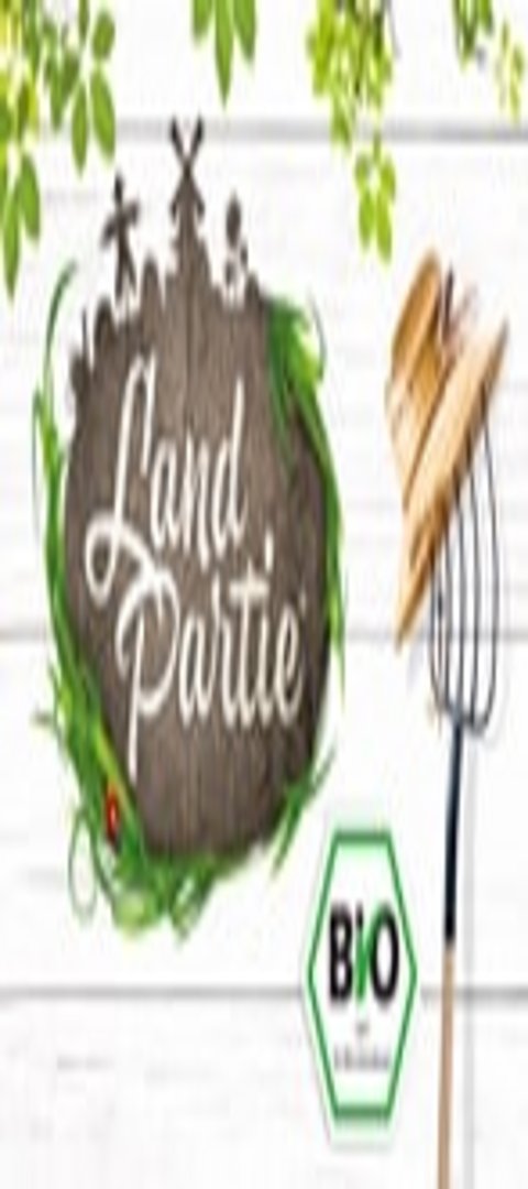 Logo der Marke LandPartie Bio - setzt auf das unverfälschte und reine Rezept der Natur